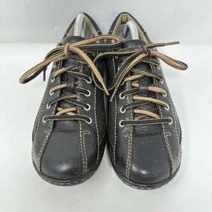 Zapatos Oxford Born Hawkeye de cuero negro con cordones punta redonda para mujer 6 W3578 - Imagen 1 de 14