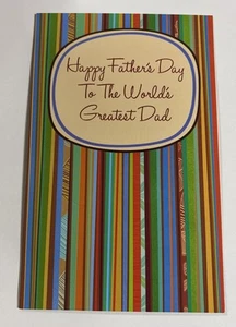 Father’s Day 💙 World’s Greatest Father 5”x7.75" Stockwell Greeting Card - Picture 1 of 13