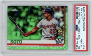 Juan Soto 2019 Topps Chrome Green Refractor /99 SP Nationals PSA 10 #155 - Picture 1 of 2