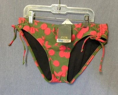 Athena NUEVO Traje de Baño Estampado Cereza Mujer Talla M 8 Bikini Parte Inferior Lateral Corbata Cadera $42  Foto 1 de 4