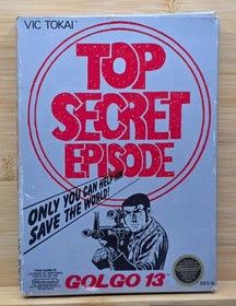 Golgo 13: Top Secret Episode (Nintendo NES, 1988) - Authentic Vic Tokai