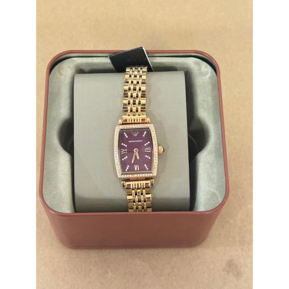 Reloj para mujer Emporio Armani AR11488 con esfera de cristales morados Foto 1 de 4