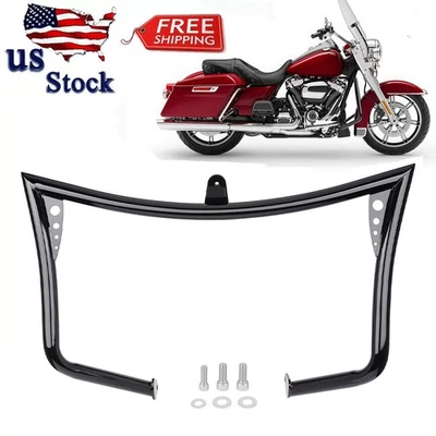 Front Engine Guard Crash Bar For Harley Touring Electra Glide Road King 97-08 US Foto 1 de 4