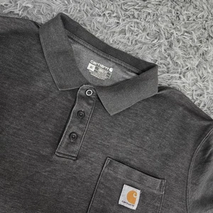 Carhartt K570 CRH Mens XL Gray Loose Fit Short Sleeve Polo - Picture 1 of 6