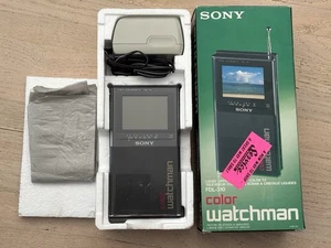 Vintage Sony Color Watchman FDL-310 Tragbarer LCD Fernseher mit Originalkarton - Bild 1 von 8