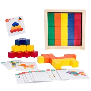 A Box Cube Shape Cube Block Toy Poratable Three-Dimensional Toy Educational Use - Picture 1 of 12
