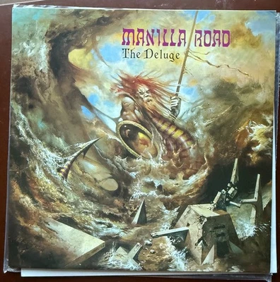 Manilla Road ‎– The Deluge -  Black Dragon Records ‎– BD 010 1986 LP NM! - Image 1 of 4