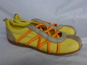 Tenis/zapatos DIESEL VALENCIA raros de cuero amarillo/naranja/gris - talla 7 - ¡NUEVOS! - Imagen 1 de 6