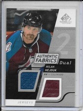 2008-09 SP Game Used Milan Hejduk Authentic Fabrics Dual Jersey