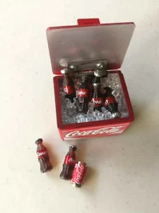 Dollhouse Bottle Ice Coke Cola Cooler Miniature Coca Gift Drinks Bucket Can Mini - Picture 1 of 8