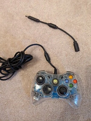 Clear Microsoft XBOX 360 AX.1 Afterglow Wired Controller Model  PARTS ON ONLY  - Image 1 of 4