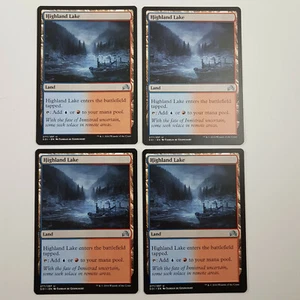 MTG Highland Lake x 4 Shadows Over Innistrad Uncommon UC Non Basic Land NM/M - Picture 1 of 1