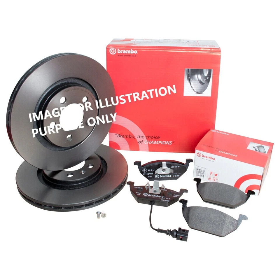 FOR MERCEDES BENZ A180 1.6 W176 BREMBO FRONT BRAKE DISCS 295MM&BRAKE PADS SET - Image 1 of 1