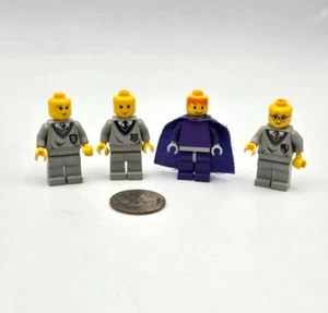 LEGO Harry Potter Minifigure Lot x4 Yellow Ron Weasley Draco Malfoy 4706 4709 - Picture 1 of 4