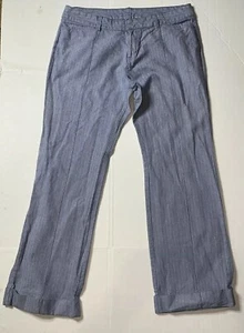 Preowned- Old Navy Striped Stretch Casual Pants Womens (Size 14) - Picture 1 of 7