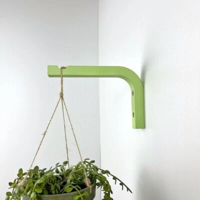 Wood Wooden Plant Hanger Hook Indoor Bracket Wall Hanging Flower Pot Rack Holder - Image 1 of 4