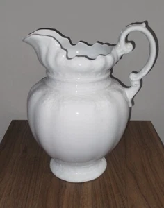 Antique Alfred Meakin White Pitcher - Royal Ironstone China England! - Picture 1 of 16