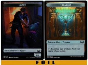 1x - ROGUE \\ TREASURE TOKEN - FOIL #07/17 - Streets of New Capenna - NM MTG - Picture 1 of 1
