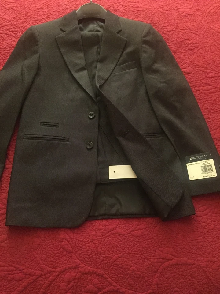 Nuevo con etiquetas Traje Rocawear Niños 10 12 Chaqueta Pantalones Conjunto Nautica Calvin Klein J Crew $155 Foto 1 de 4