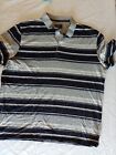 Men's T Shirt Atlantic Bay Size Xl Polo Grey Blue 21215