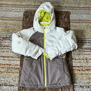 Patagonia H2No Snowbelle Full Zip Insulated Puffer Jacket White Girl’s 12 Large - Picture 1 of 3