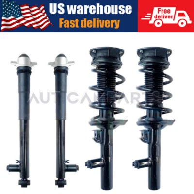 4X Fit VW Golf R MK7 GTI Seat Leon 2015-2020 Front Rear Shock Struts w/ Electric - Image 1 of 4