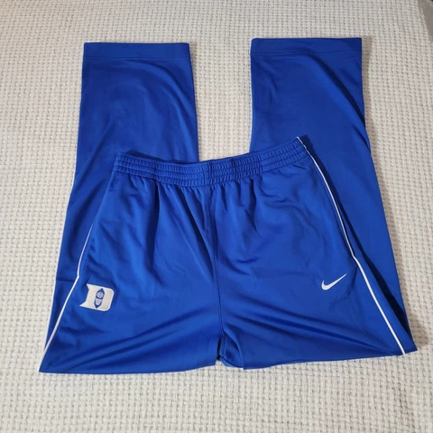 Vintage Y2K Nike Team Duke Blue Devils Warm Up Sweat Pants Mens Size Large Cover
