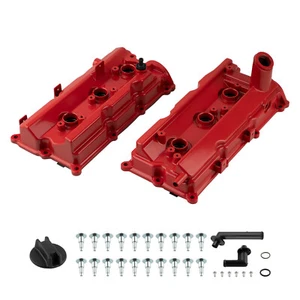 2pc Aluminum Valve Covers w/ Gasket for Nissan 350Z Z33 3.5L V6 DOHC 13264AM610 - Picture 1 of 12