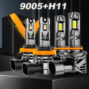 AUXBEAM Canbus 9005 H11 LED Headlight High Low Beam For Dodge RAM 1500 2019-2024 - Picture 1 of 12