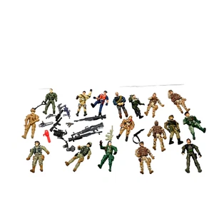 Lanard Chap Mei Excite & other Miltary Soldiers & Weapons large lot toy figures - Picture 1 of 9