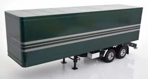 Semirremolque verde oscuro metálico/si US semirremolque remolque 1:18 Road Kings RK180165 - Imagen 1 de 5