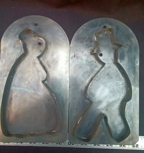 Vintage Yorktown Tinsmith Cookie Cutter Set Amish Man & Woman By Pfaltzgraff - Bild 1 von 5