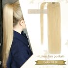 Clip In Brown Blonde Color Ponytail Human Hair Extensions Brazilian Hair Natural