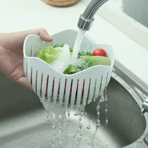 Cuenco de corte Cuenco cortador de ensaladas, escurridor cortador de alimentos para frutas y verduras - Imagen 1 de 24