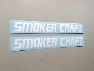 Smoker Craft Vintage Boat Decals SET OF 2 Vinyl Decal Stickers - Image 1 of 4
