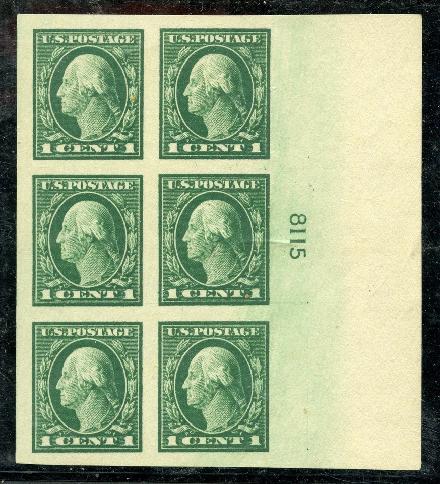 US Scott 481 Plate Block of 6 Pl. No Side 8115 VF Mint NH - Image 1 of 1