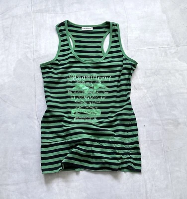 Japan Striped Hysteric Glamour Style Punk Tank Top Tunic LGB Vibe - Image 1 of 4