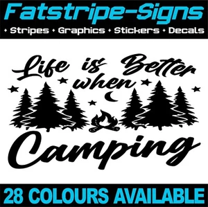 ABENTEUER CAMPING AUFKLEBER GRAFIK DECALS CAMPERVAN WOHNMOBIL CARAVAN DAY VAN - Bild 1 von 2