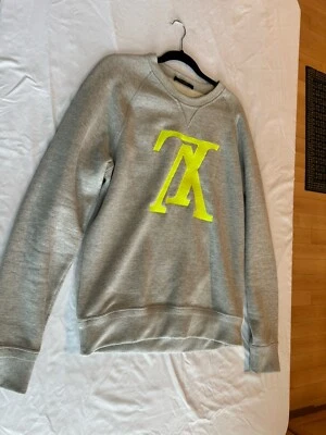 Sudadera Louis Vuitton Upside Down Gris Crew L, perfecto estado Foto 1 de 4