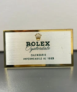 Rolex Original Display Oysterdate 7,5x4 cm - Rolex Plakette - Bild 1 von 2