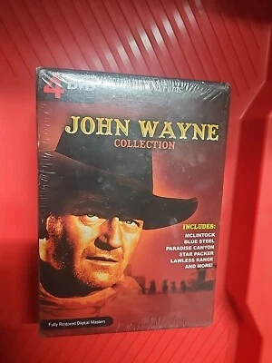 John Wayne Collection 4-DVD Box Set 8 Films Westerns Movies 2008 NEW Sealed - Image 1 of 4
