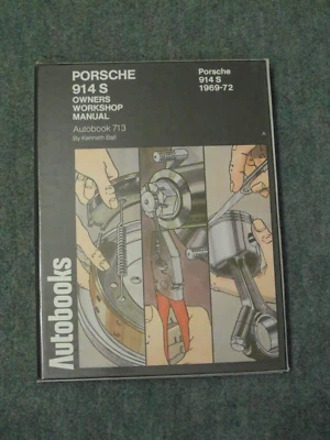 PORSCHE 914S 1969-72  AUTOBOOKS WORKSHOP MANUAL  1973 1st edition MINT Unused - Image 1 of 4