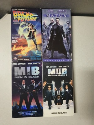 Back To The Future The Matrix Men In Black 1 2 VHS Movie Lot Action Sci-Fi 90's Foto 1 de 4