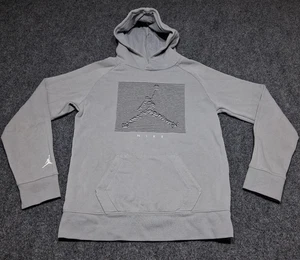 Nike Jordan Large Youth Jumpman Altitude Pullover Hoodie Carbon Heather - Picture 1 of 13