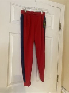 Athletic Works Boys Active Track Red Relaxed Fit Pants, Size L (10-12) Husky - Picture 1 of 8