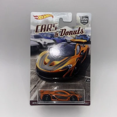 Hot Wheels McLaren P1 Cars & Donuts Car Culture Series #DWH90 NRFP Orange 1:64 - Image 1 of 4