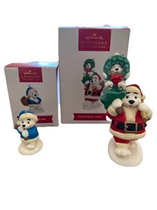Adorno Hallmark 2022 "Polar Bear Santa" y "Polar Bear" exclusivo para miembros de KOC - Imagen 1 de 15