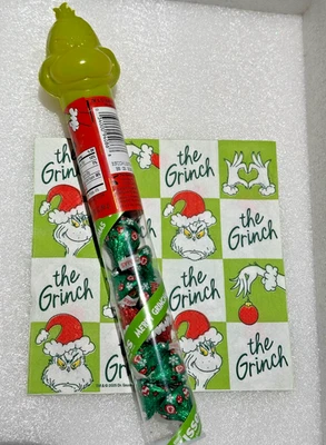 HERSHEY'S KISSES Grinch Estola Navidad Leche Chocolate Figura Tubo con CABEZA 6/26 Foto 1 de 2