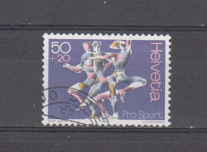 SWITZERLAND : 1986 - USED - SCOTT # B522   SEMI-POSTAL  /  SPORTS - Image 1 of 1