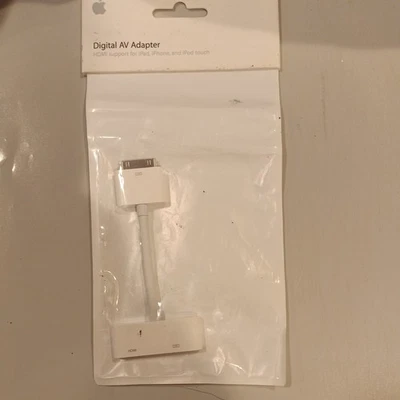 100% Genuine OEM Apple 30-Pin To Digital AV Adapter New in bag MC953ZM/A 187388 - Image 1 of 2